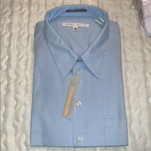 Blue Button Down Collard Shirt